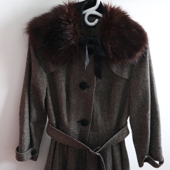 Topshop Tweed Coat - Picture 8 of 10
